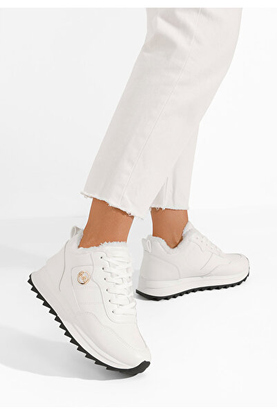 B T Shoes Sneakers dama de iarna Lavega albi