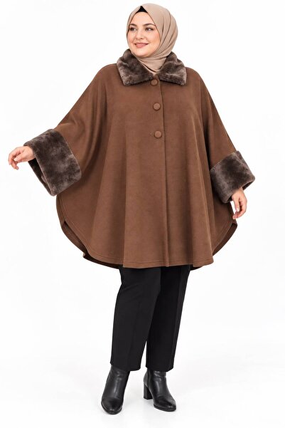 Gürkan Triko Ponchos - Brown - Poncho
