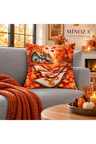 MİNOZA Husă decorativă pentru pernă cu imprimeu digital Autumn Melody - Decor...