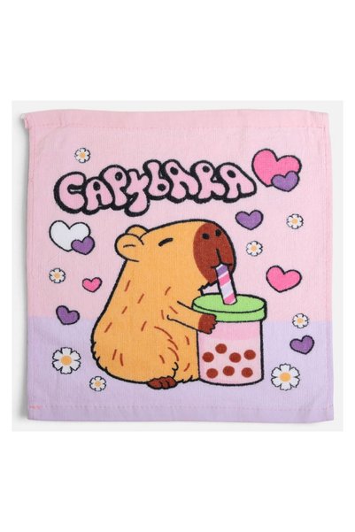 OEM Prosopel din Bumbac Roz Capybara pentru Bebelusi 30x30cm