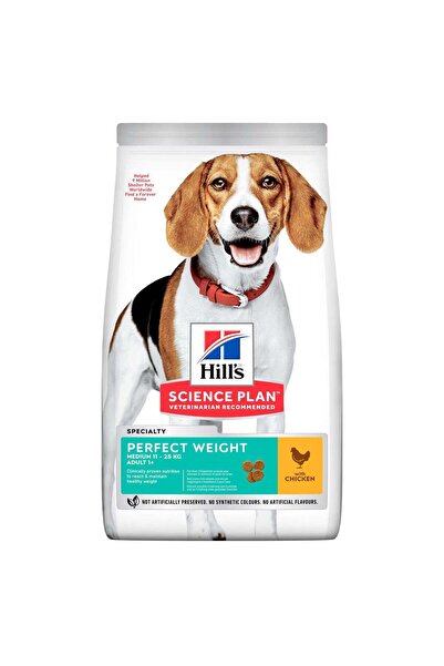 HILL'S SCIENCE Hill’s Science Plan Perfect Weight Medium Adult Dog Food with ...