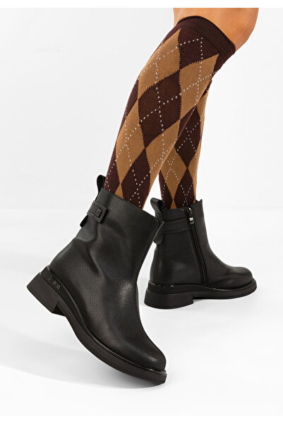 B T Shoes Ghete dama piele Noviseia negre
