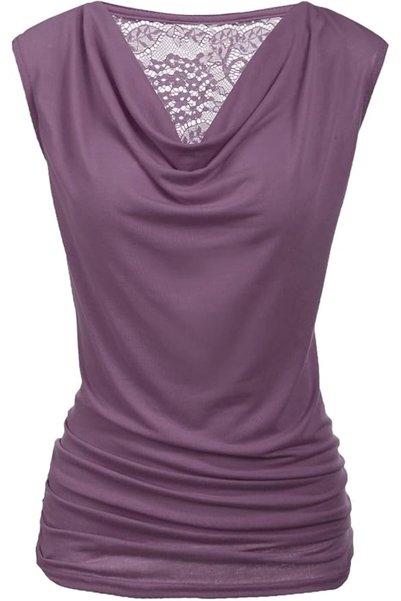 GENERAL Zeagoo Women's Trendy Ruched Sleeveless Business Casual Tunic Tank Top