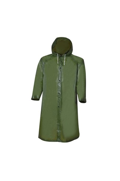 OEM Pelerină Ploaie Adulți Verde 114x70 cm, PVC 100% Impermeabilă, cu Glugă