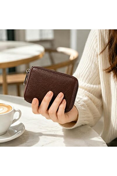 CrediThink Holder for Women Men, Small Wallets with Zipper, Business Cards Ca...