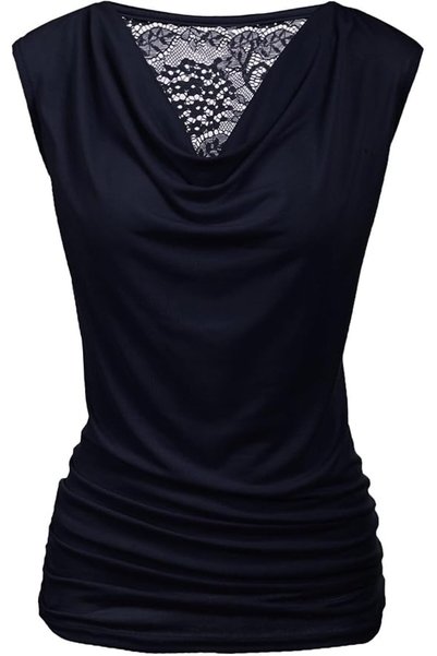GENERAL Zeagoo Women's Trendy Ruched Sleeveless Business Casual Tunic Tank Top