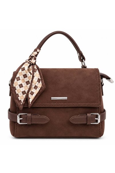 Neli Elegant Women's Suede Accessory Detailed Bag