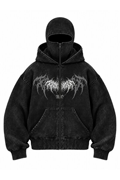 HAI COLLECTİON Hanorac unisex cu glugă și fermoar, multicolor, supradimension...