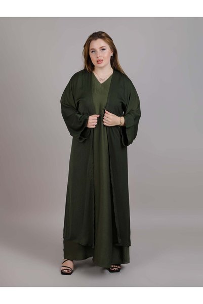 Msquare Fashion Green Harir Maqsood Abaya
