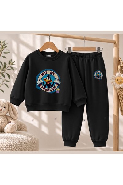 playwear Hanorac de echipă Not MyPrinted pentru fete și băieți, cu gât rotund