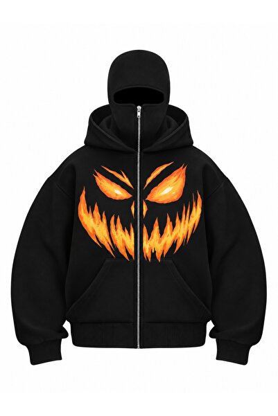 HAI COLLECTİON Hanorac Ninja cu glugă și fermoar, supradimensionat, pentru bă...