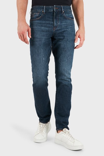 Armani Exchange Pamuklu Slim Fit Normal Bel Düz Paça Jeans Erkek KOT PANTOLON...