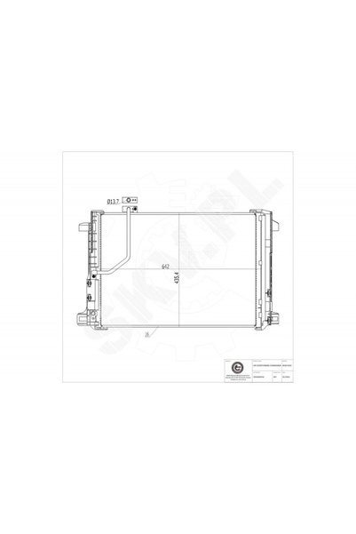 ESEN SKV Radiator aer condiționat Mercedes C-Class E-Class CLS GLK SLK A20450...