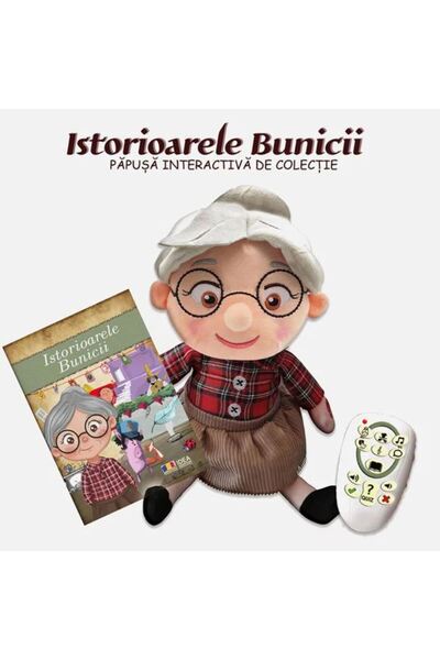 UnderShop Păpușă educativă cu povești de bunică