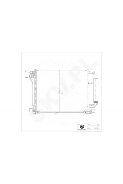 ESEN SKV Radiator climatizare Nissan Qashqai +2 cu uscător 92100BA61B