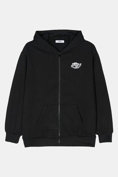 HAI COLLECTİON سويت شيرت أسود كبير الحجم بقلنسوة وسحاب للجنسين، هودي بثلاثة خيوط