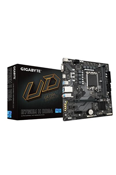 Gigabyte B760M-H DDR4 3200MHZ 1XVGA 1XHDMI 1XM.2 USB 3.2 MATX 1700P (12. / 13. VE 14. NESİL İŞLEMCİ