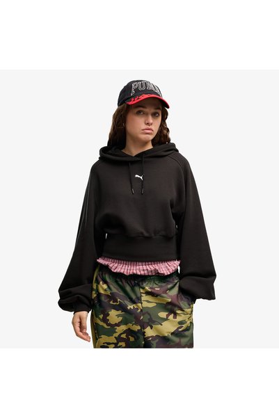 Puma Essential Cropped Women's Black Sweatshirt