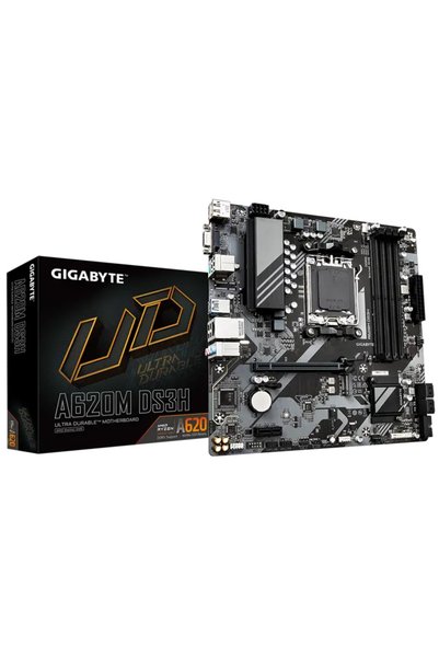 Gigabyte A620M-Ds3H Am5 Ddr5 Ses Glan Dp/Hdmı/Vga Sata3 Usb3.2 Matx