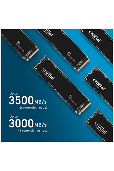 Crucial P3 1TB 3500/3300MB/s M.2 2280 PCIe NVME SSD CT1000P3SSD8