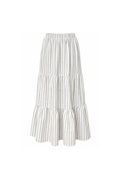 Albie Women's Skirt Maxi Length Lined Elastic Waist