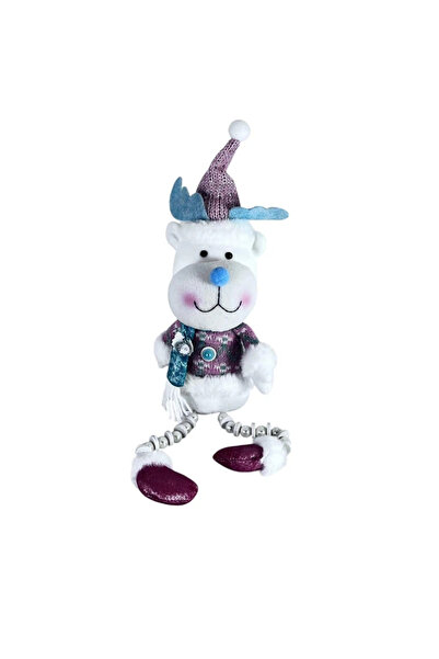 Generic Brand Christmas Reindeer textile decoration with bow-like hanging leg...