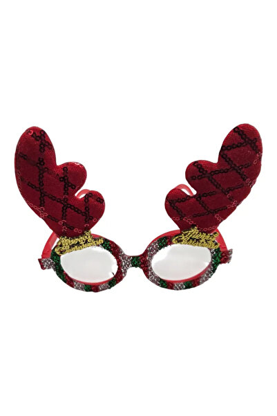 Generic Brand Ochelari Festivi de Crăciun cu Coarne de Ren, Paiete și Design ...
