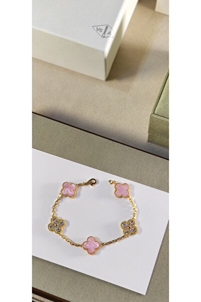 Generic Brand Van Cleff Pink Bracelet - Gold Master Quality Without Brand Acc...