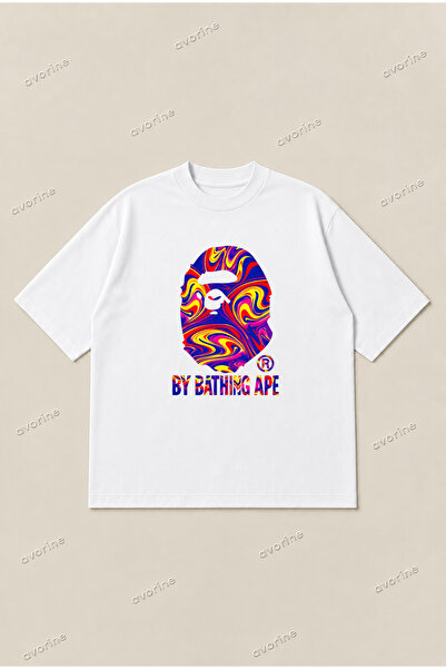 Moon Dancer Tricou A Bathing Ape, colorat, cu croială confortabilă, supradime...