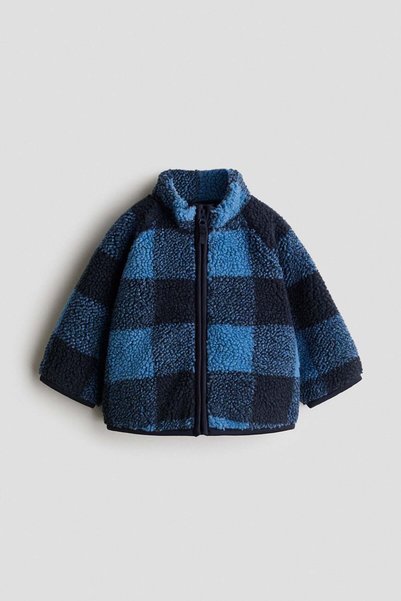H&M Printed teddy jacket