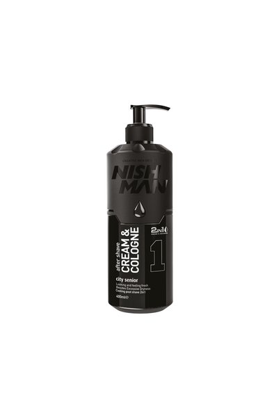 NISHMAN After Shave Cream & Cologne 2in1 1 City Senior 400 ml