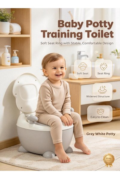Berma Baby مرحاض للأطفال، مرحاض محمول لتدريب الأطفال على استخدام المرحاض مع و...