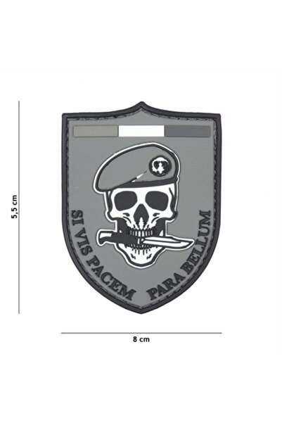 All About Army Σήμα Καουτσούκ SI VIS Pacem Grey