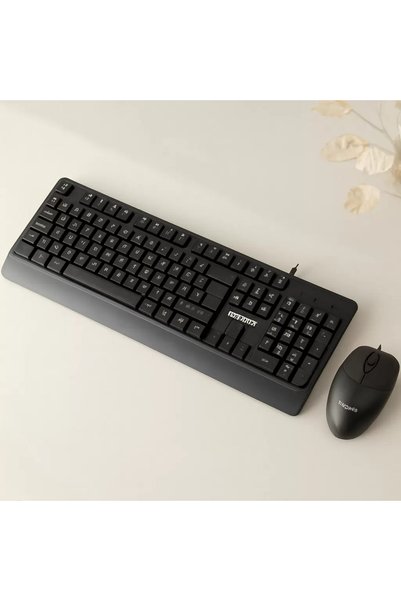 LEXROO USB Kablolu Q Klavye & 1200 DPI Mouse Seti