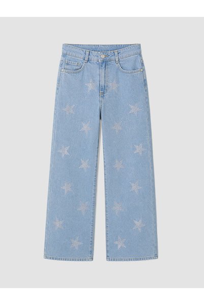 LC Waikiki Lcw Kidswideleg Stoned Girls' Jean Pants