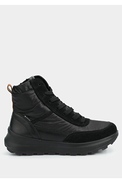 Legero Black Leather Women's Outdoor Boots