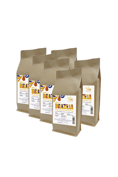 Morra Origini Pachet 6 x Cafea boabe Brasilia Santos Strictly Soft Fine Cup 1 kg