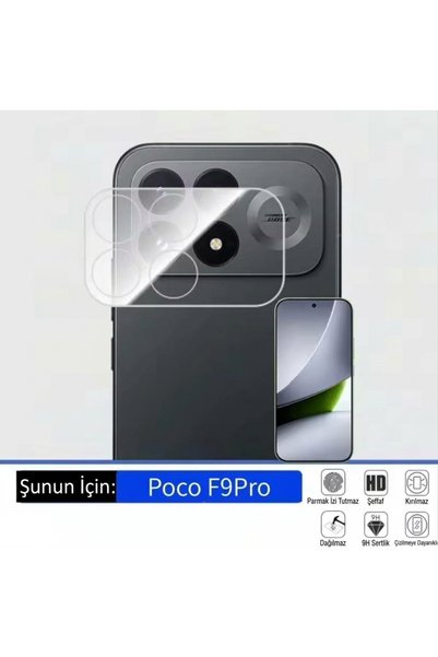 NANOSPACE Xiaomi Poco F9 Pro Uyumlu Tam Koruma Lens Kamera Koruyucu