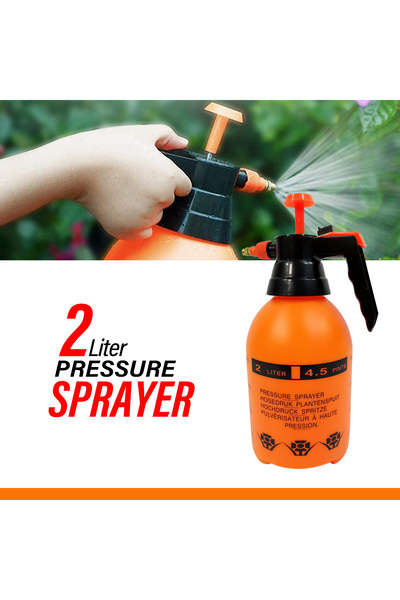 Generic 2L Manual Pressure Sprayer with Adjustable Brass Nozzle, Hand Pump fo...
