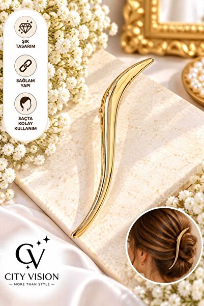 cityvision Gold Color Hairpin Large Size
