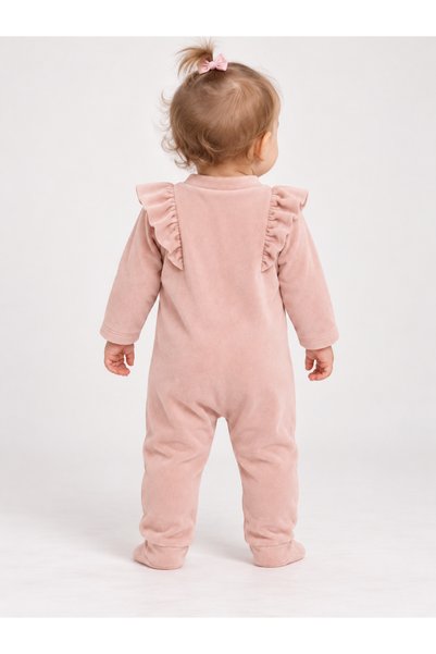 Kidaxi Velvet Baby Girl Ruffle Romper