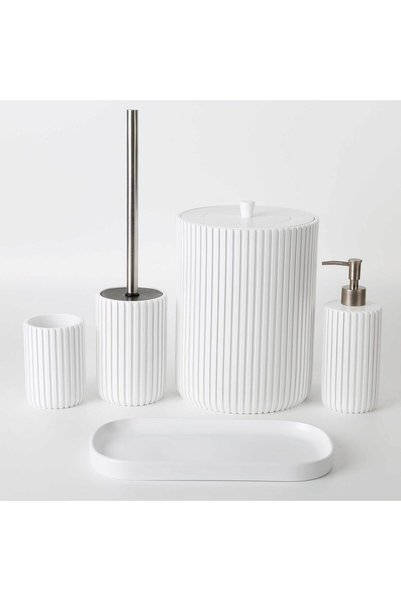 Selim Aura Bathroom Set White
