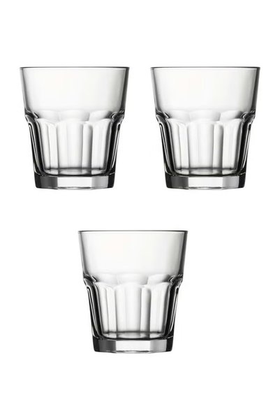 Paşabahçe 3-Piece Casablanca Tumbler Set, 355 cc Clear