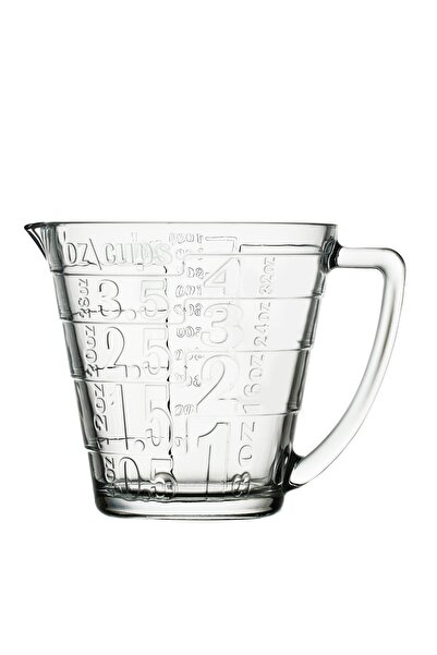 Paşabahçe 1-Piece Basic Measuring Cup For 1000 ml 32 oz 4 Cups Capacity Clear