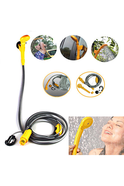 OEM Set de duș portabil pentru mașină, pentru camping, 12 V, cablu de 5m