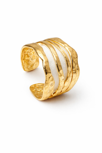 YVA Jewelry Inel damă din inox placat cu aur waterproof "Helios"