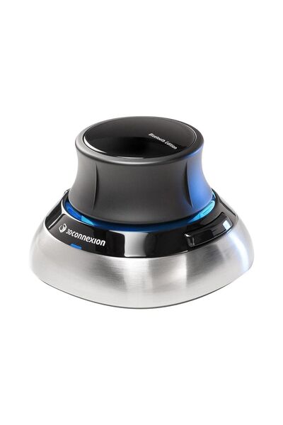 3Dconnexion SpaceMouse Office Mouse wireless RF + Bluetooth + USB Type-A 6DoF...
