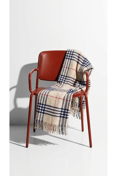 Minteks Cotton Scotch Plaid Patterned Single Blanket