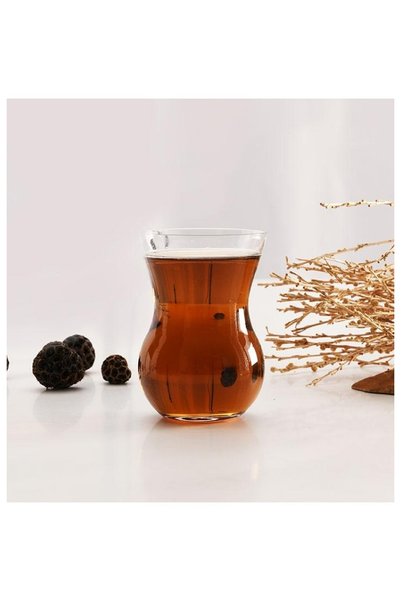 Paşabahçe Pasabahce Crystallin Beykoz Tea Glass 185 cc, 6-Piece Turkish Tea G...