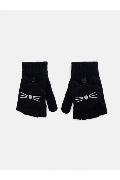 LC Waikiki Nevavm Farkıyla Lcw Accessories Black Knitwear Embroidered Girls' ...